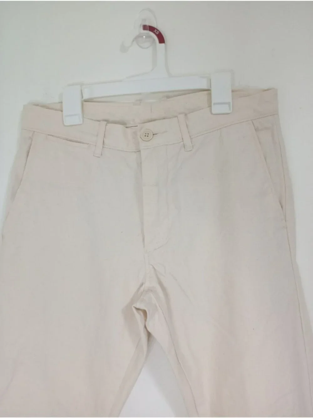 J. Crew Mens 484 Beige 100% Cotton Chino Pants Size S